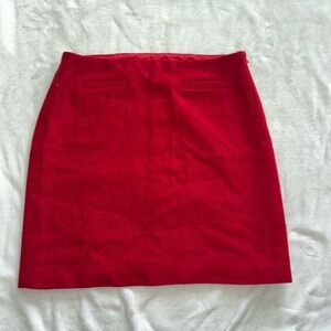 Talbots Vibrant Red Pencil Skirt